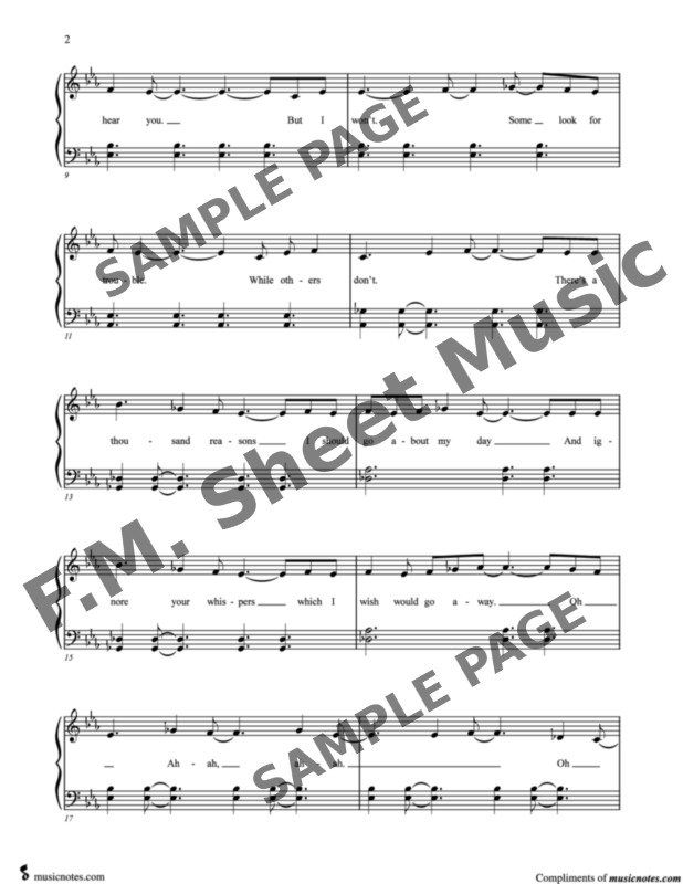 Into the Unknown (Frozen 2 - Movie Version) (Easy Piano) By Idina